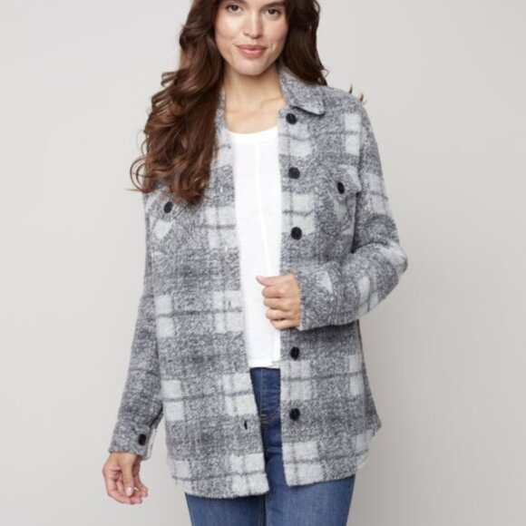Cozy Plaid shacket NWT - Picture 1 of 6